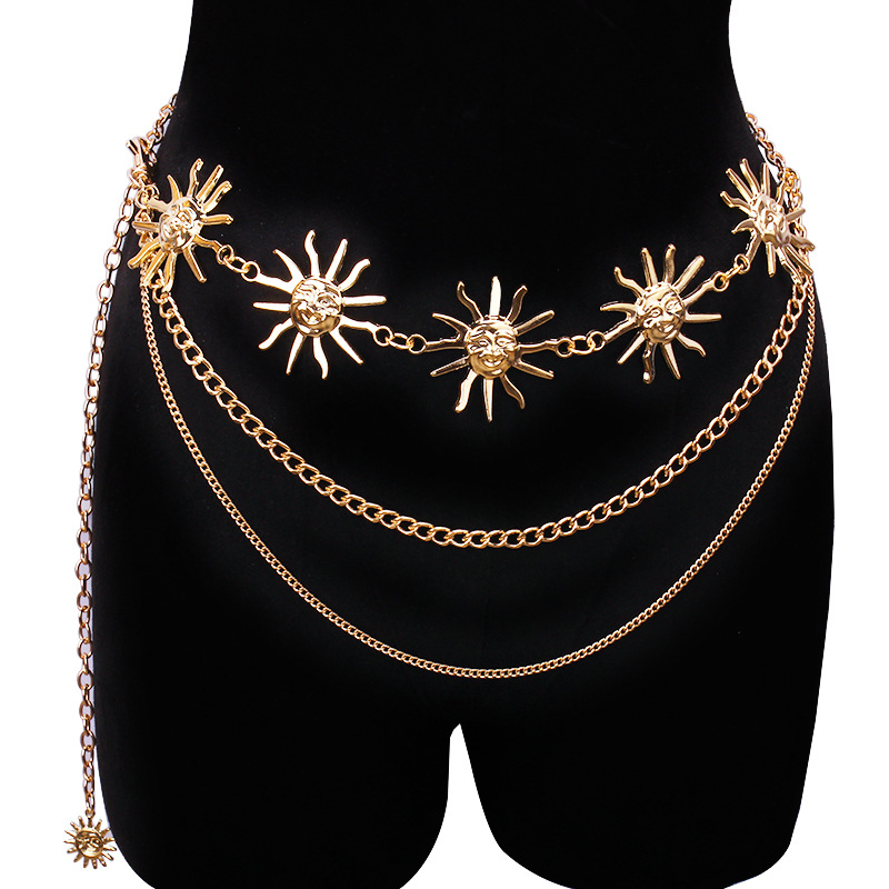 Body Jewellery - Chunky Multilayer Punk Gothic Moon Sun