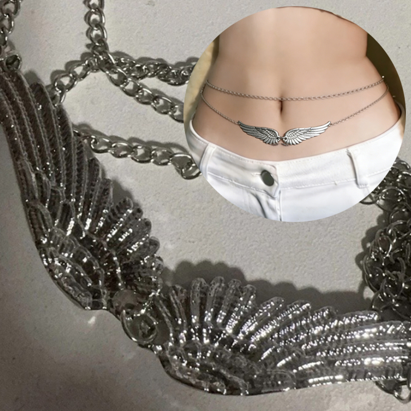Body Jewellery - Double Layer Wings Angel Waist Chain