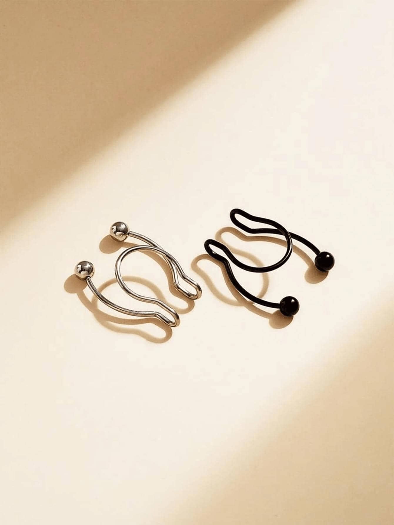 2pcs Stainless Steel Clip-On S - مراجعة Body Jewelry Septum وسعره