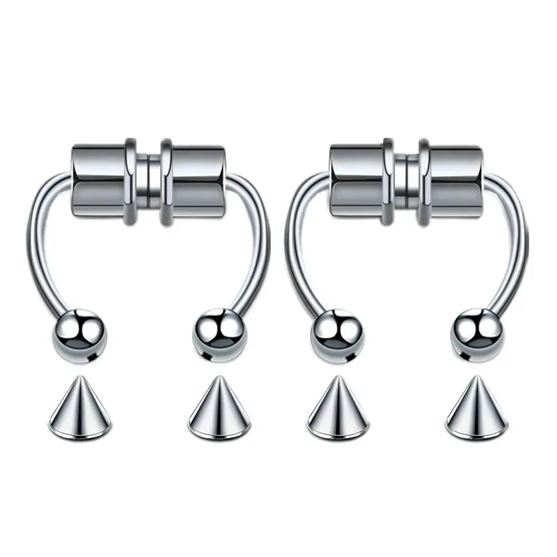 1/2/3Pcs Fake Magnetic Nose Ri - مراجعة Body Jewelry Septum وسعره