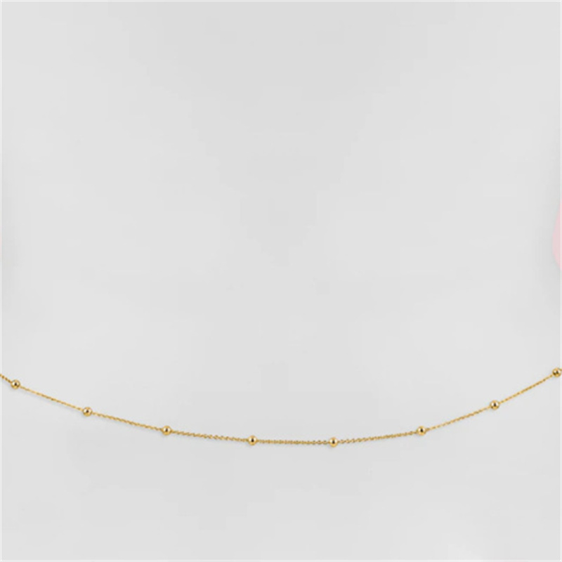 Girls Simple Beaded Belly Chai - مراجعة Body Jewelry Gold وسعره