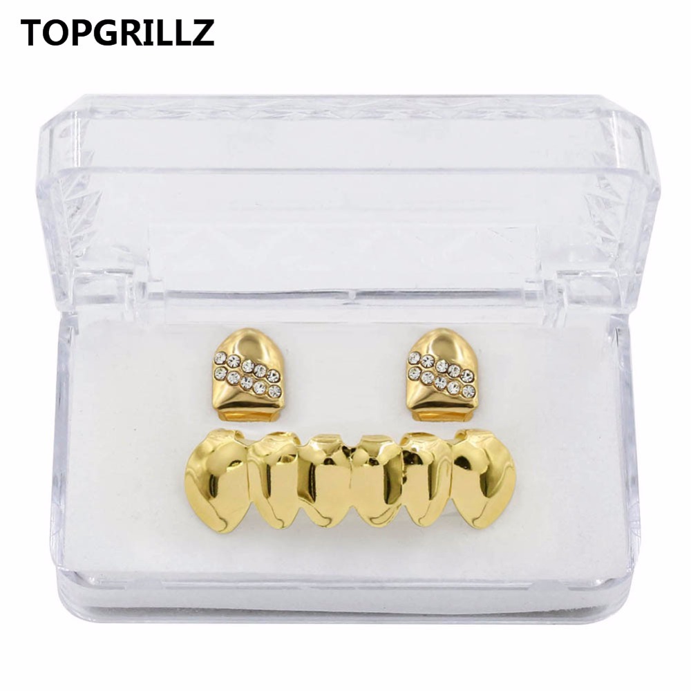 TOPGRILLZ Hip Hop Grillz Yello - مراجعة Yellow Body Jewelry وسعره