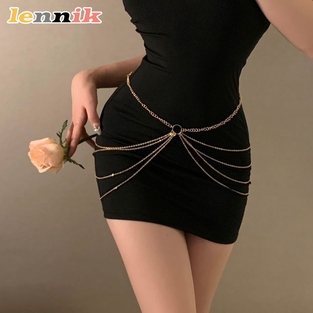 LENNIK Tassel Metal Multi-Laye - مراجعة Body Jewelry Waist Chains وسعره