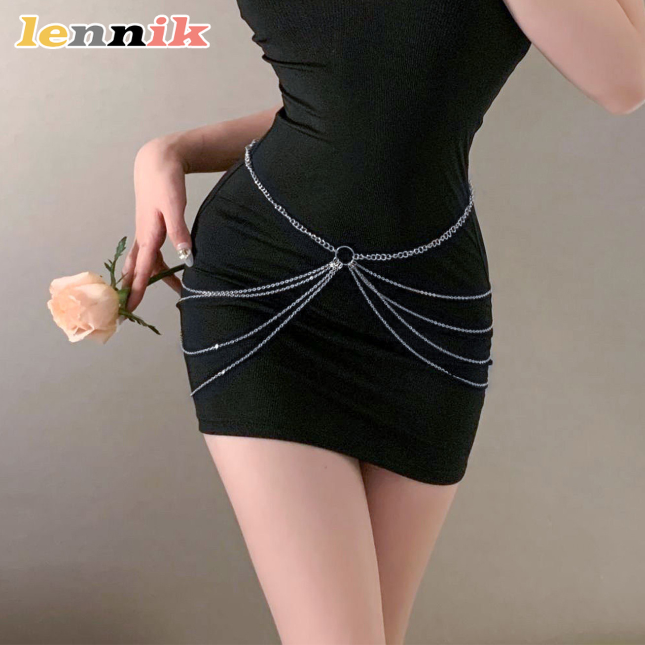 LENNIK Tassel Metal Multi-Laye - مراجعة Body Jewelry Waist Chains وسعره