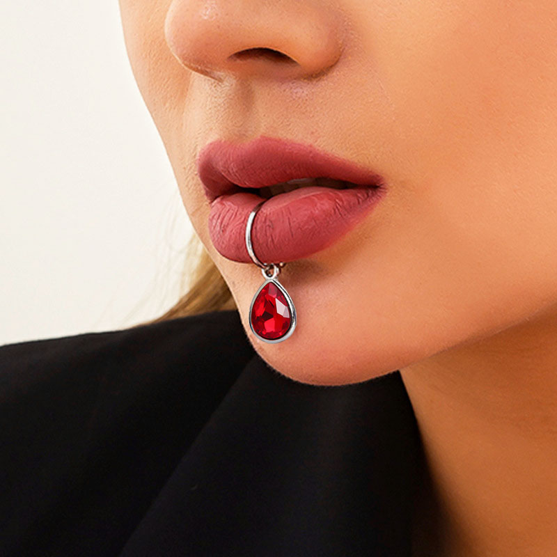 1Pc Fake Piercing Lip Clip Per - مراجعة Body Jewelry Septum وسعره