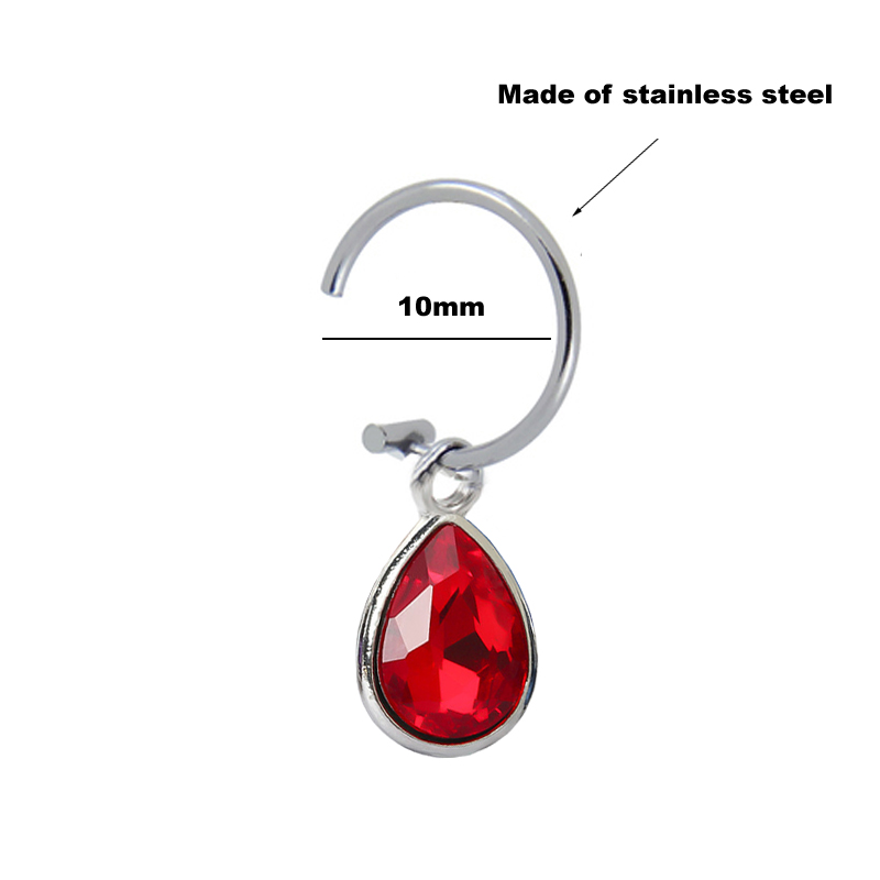 1Pc Fake Piercing Lip Clip Per - مراجعة Body Jewelry Septum وسعره