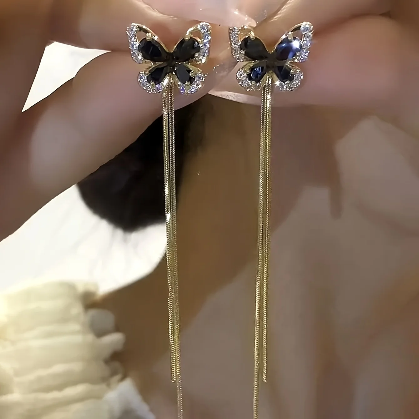[NEW] A 2pcs, black butterfly  - مراجعة Body Jewelry High Quality وسعره