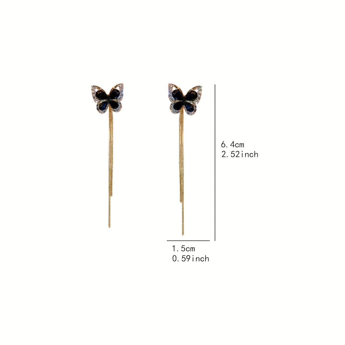 [NEW] A 2pcs, black butterfly  - مراجعة Body Jewelry High Quality وسعره