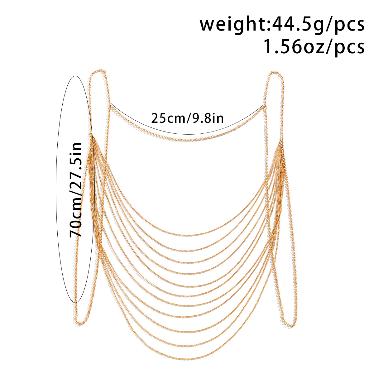 Classic Multi layered Tassel B - مراجعة Body Jewelry Gold وسعره