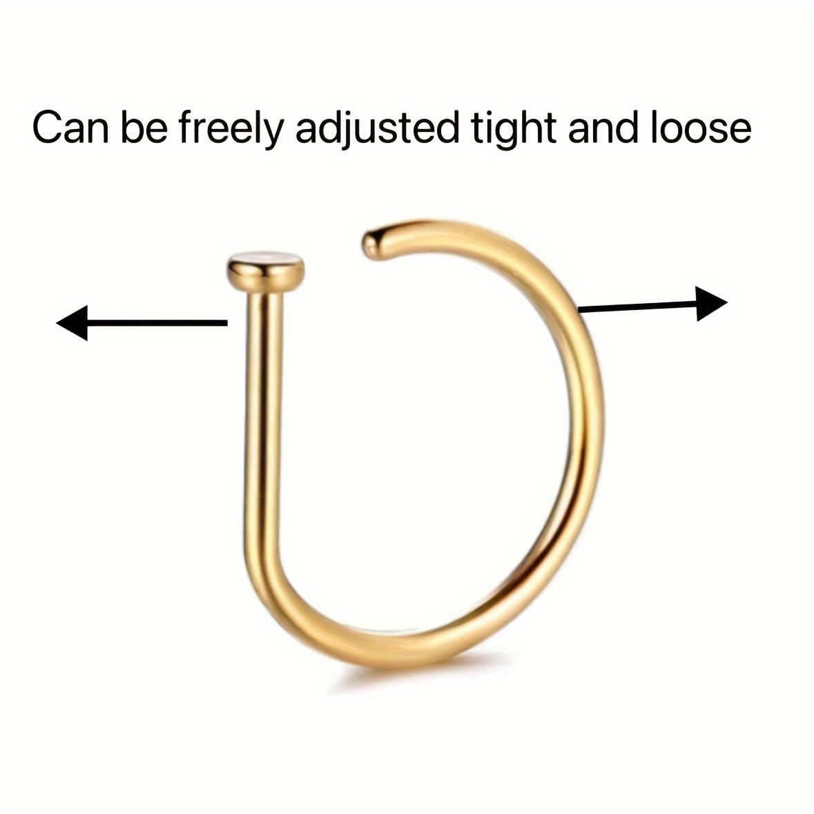 Fake Nose Ring Hoop Lip Labret - مراجعة Body Jewelry Septum وسعره
