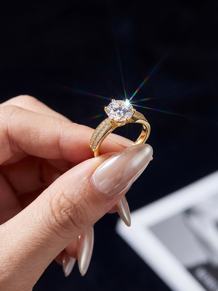  Fashion 1CT Moissanite Diamon - مراجعة Body Jewelry High Quality وسعره