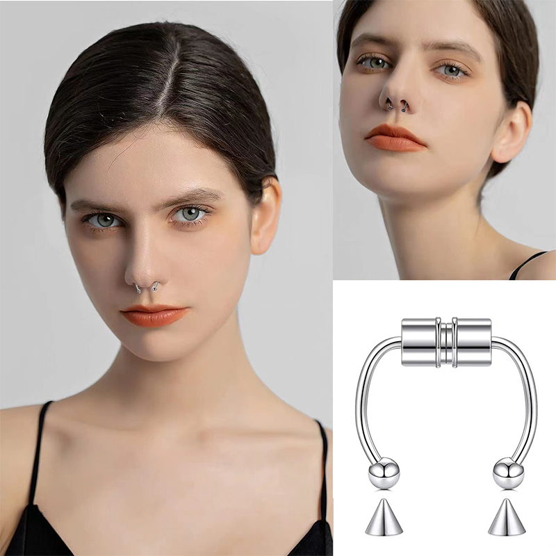 Women Fake Piercing Nose Ring  - مراجعة Body Jewelry Septum وسعره