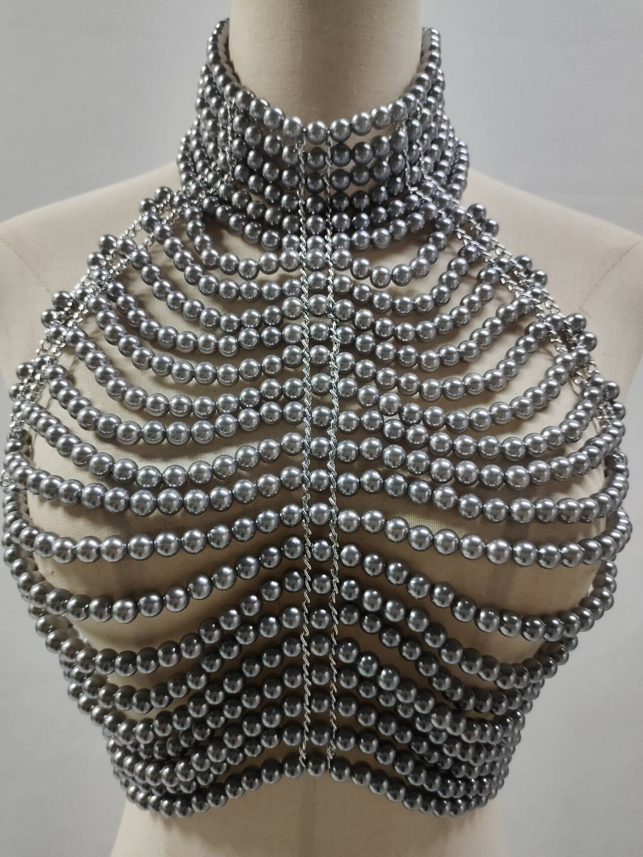 Women's Tank Tops Pile Collar  - مراجعة Body Jewelry For Backless Dress وسعره