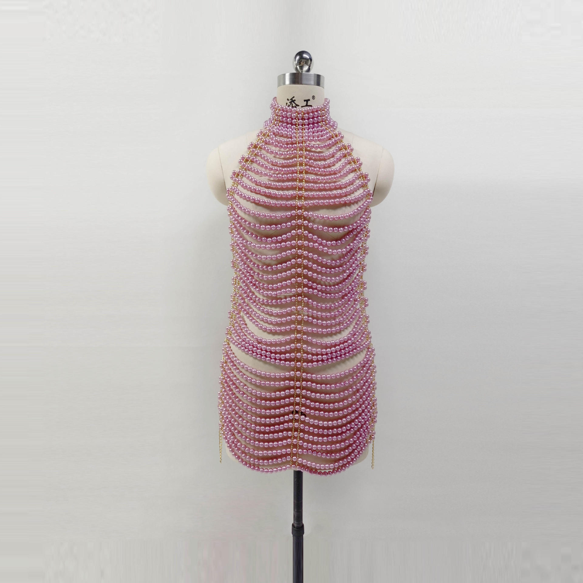 Women's Tank Tops Pile Collar  - مراجعة Body Jewelry For Backless Dress وسعره