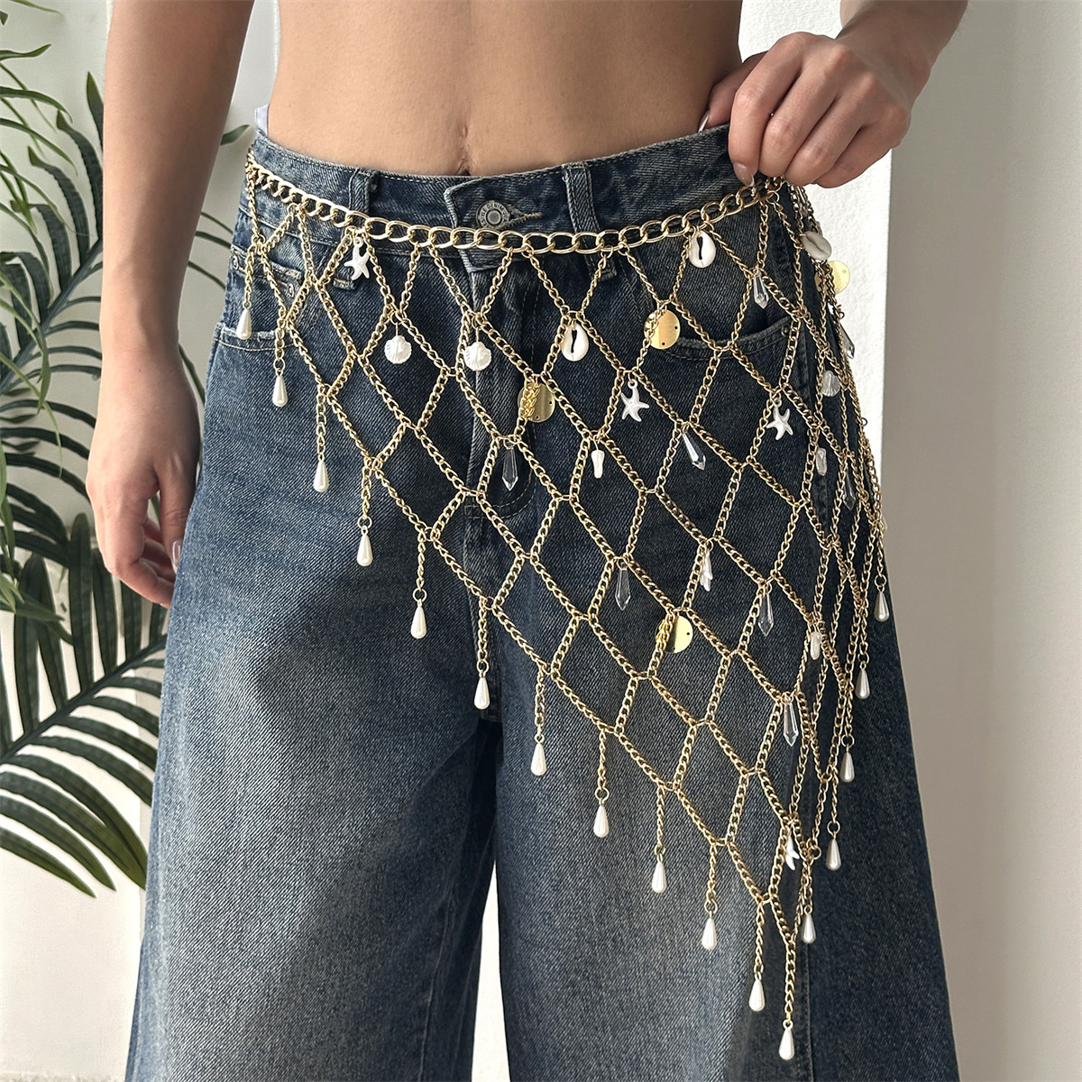 Summer Starfish Shell Pearl Wa - مراجعة Body Jewelry Gold وسعره
