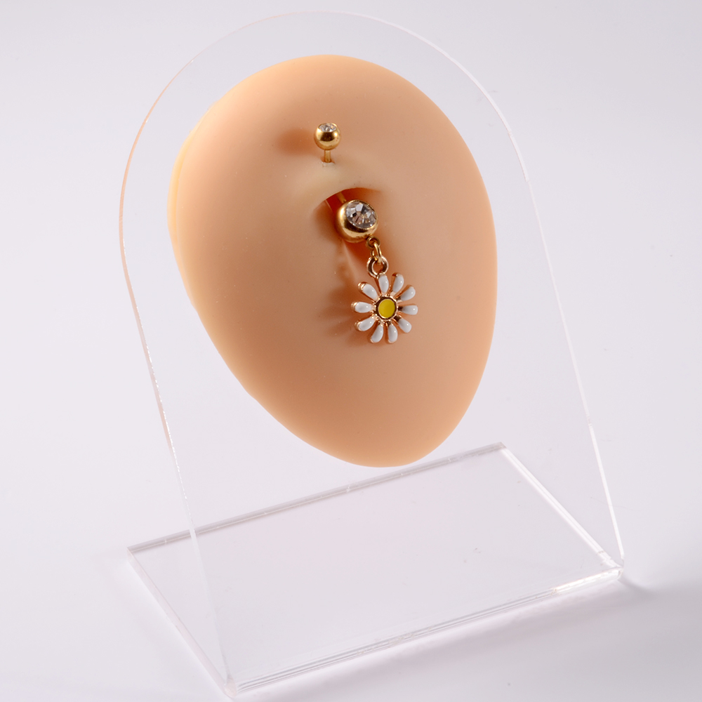 361L Surgical Steel Daisy Flow - مراجعة Yellow Body Jewelry وسعره