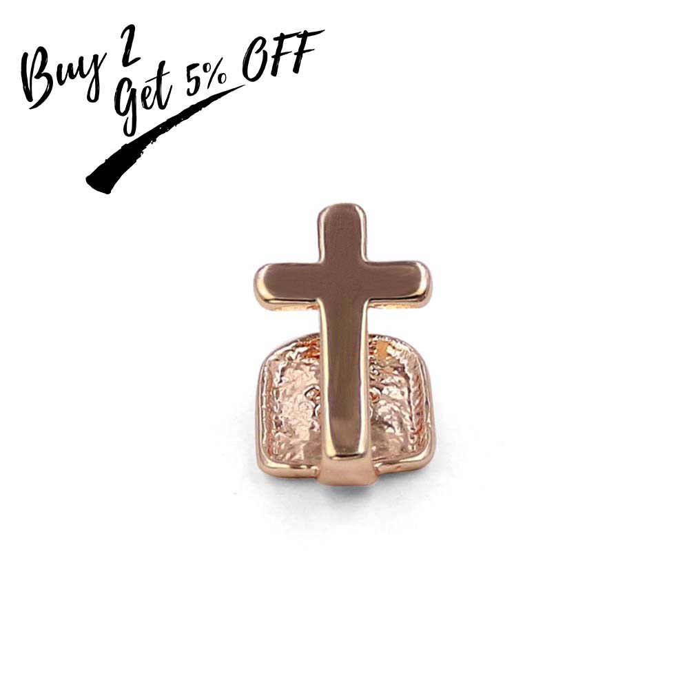 TOPGRILLZ Single Cross Teeth G - مراجعة Yellow Body Jewelry وسعره