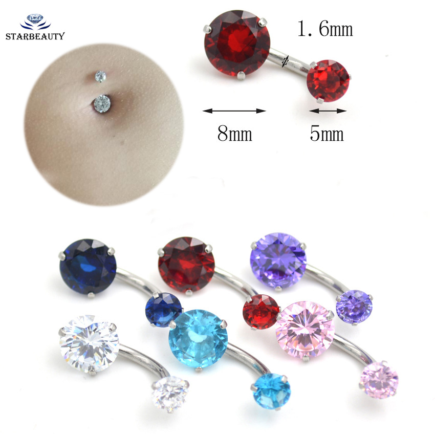 New Brand AAA Zircon Jeweled S - مراجعة Body Jewelry Brands وسعره