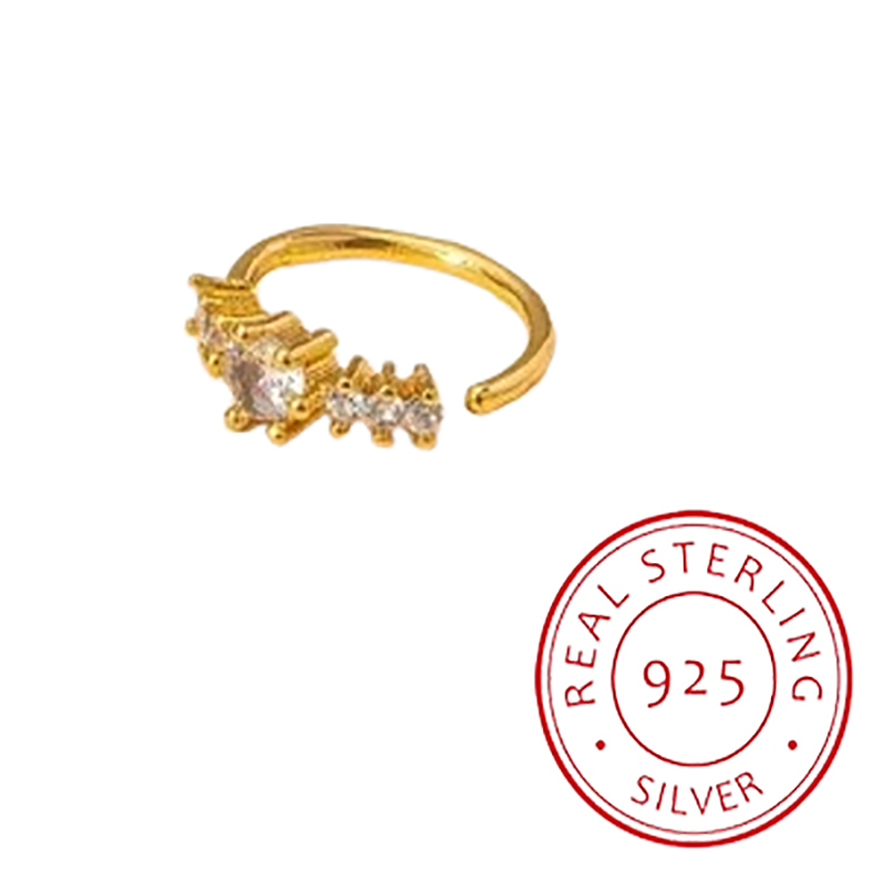 Simple Single Row Geometric S9 - مراجعة Yellow Body Jewelry وسعره