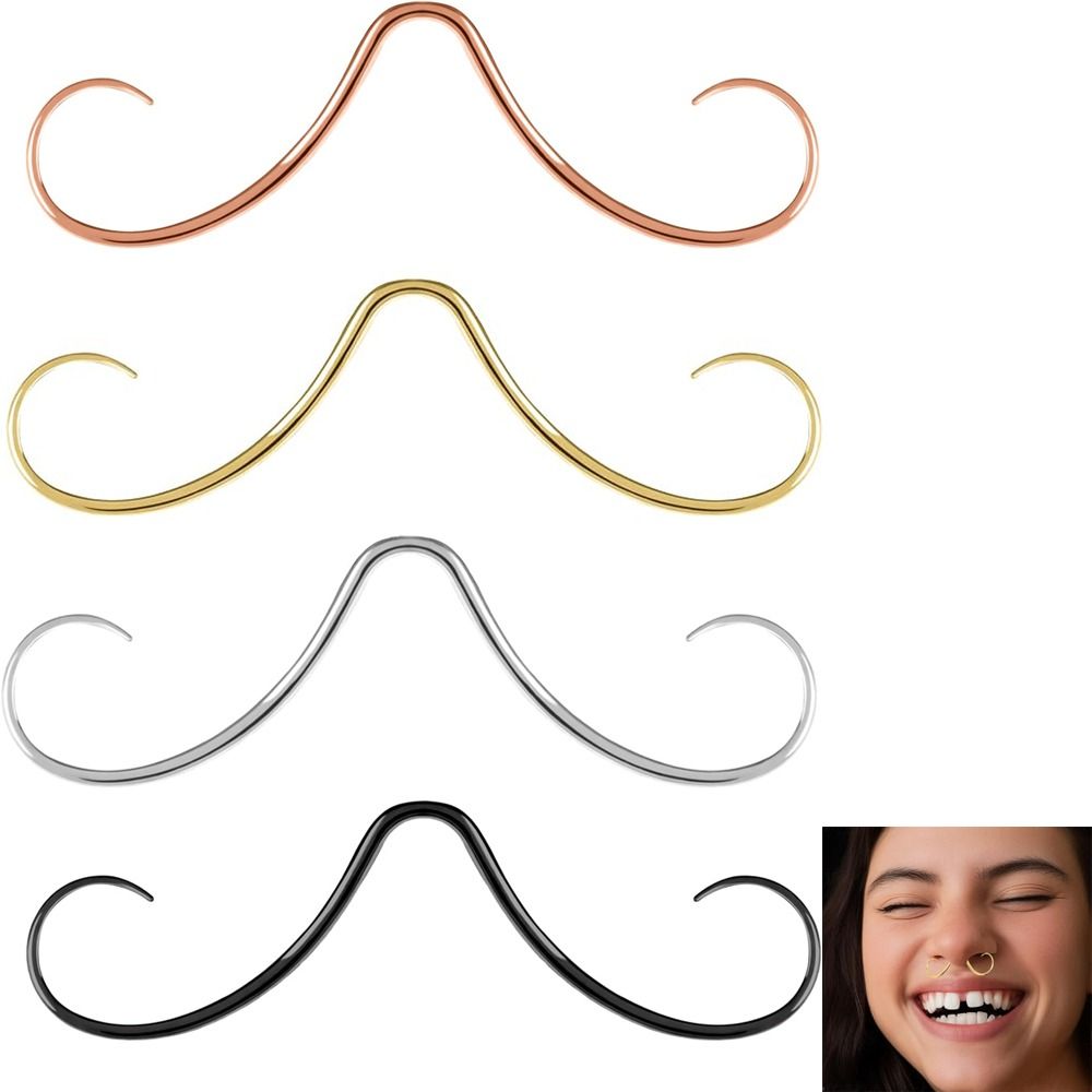 Piercing Jewelry Mustache Sept - مراجعة Body Jewelry Septum وسعره