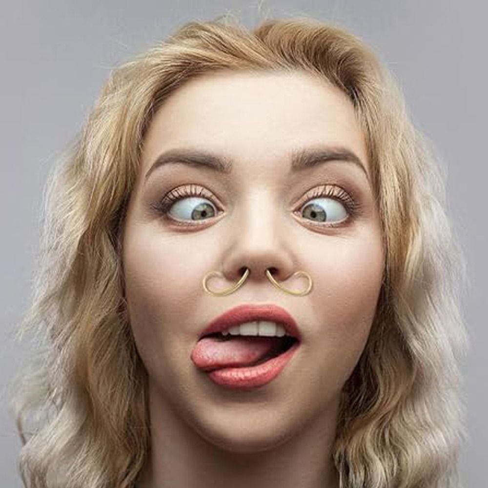 Piercing Jewelry Mustache Sept - مراجعة Body Jewelry Septum وسعره