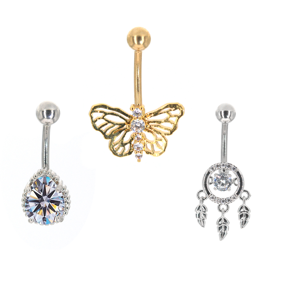 1Pc Butterfly Sexy Dangling Na - مراجعة Body Jewelry Brands وسعره