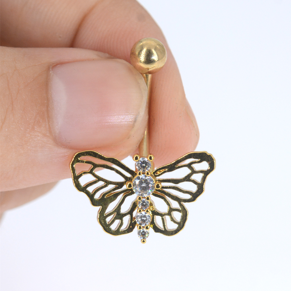 1Pc Butterfly Sexy Dangling Na - مراجعة Body Jewelry Brands وسعره