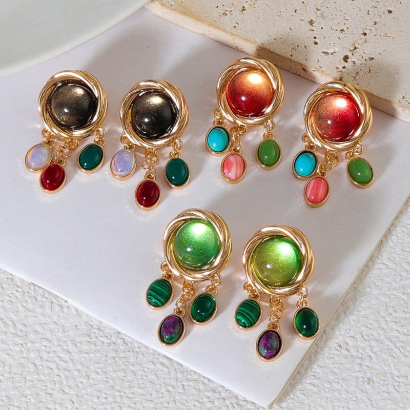 Colorful Glass Crystal Earring - مراجعة Body Jewelry Brands وسعره