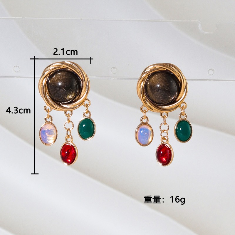 Colorful Glass Crystal Earring - مراجعة Body Jewelry Brands وسعره