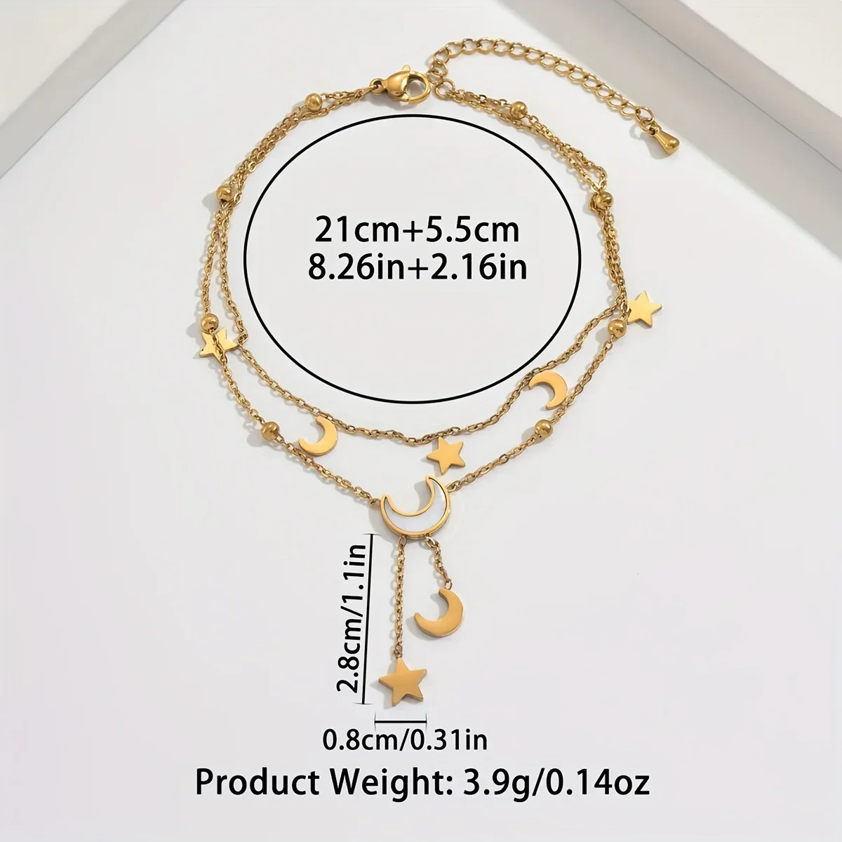 1 golden yellow star and moon  - مراجعة Yellow Body Jewelry وسعره