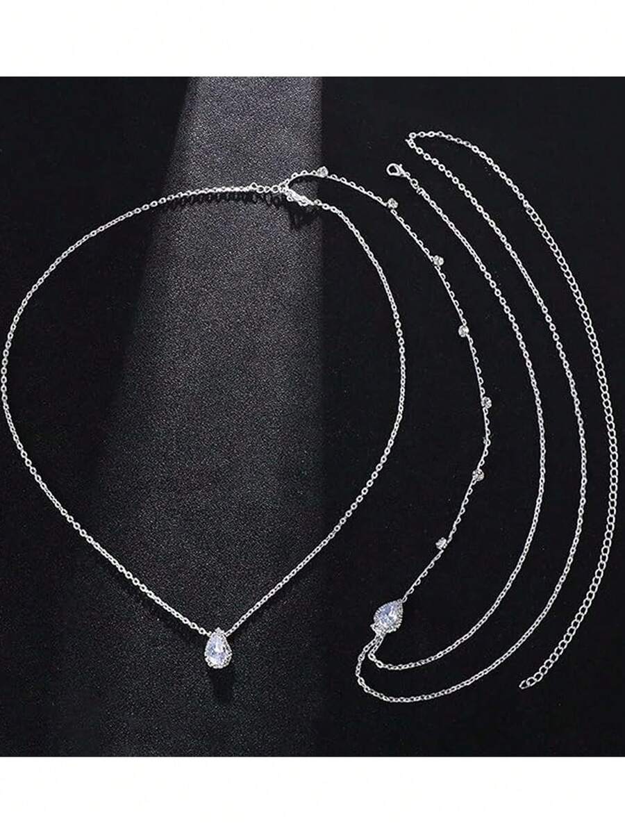 Teardrop Crystal Body Chain Wi - مراجعة Body Jewelry For Backless Dress وسعره