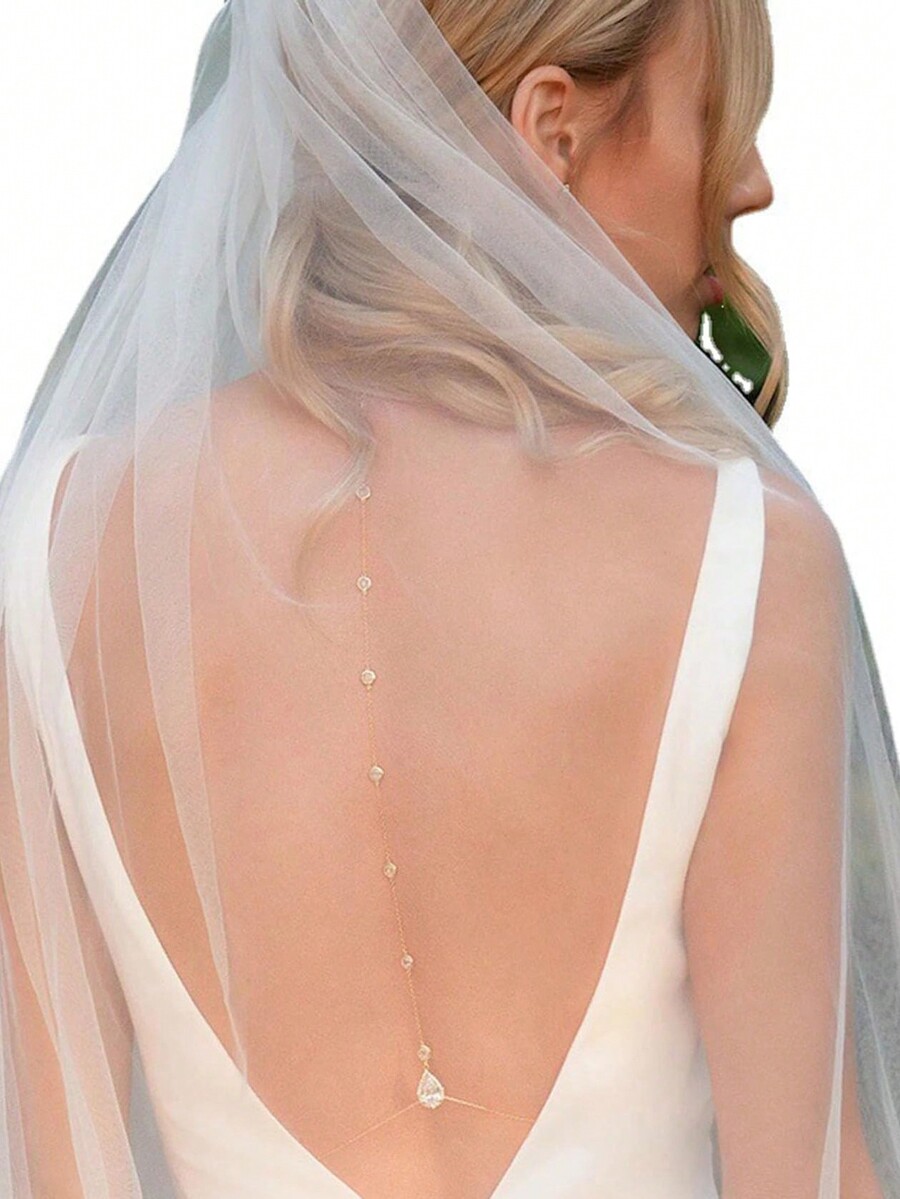 Teardrop Crystal Body Chain Wi - مراجعة Body Jewelry For Backless Dress وسعره