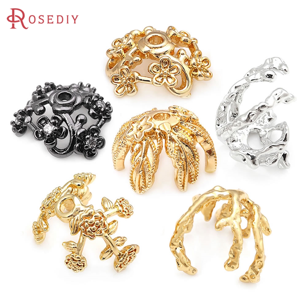 18K Gold Color Brass Flower Sh - مراجعة Body Jewelry High Quality وسعره