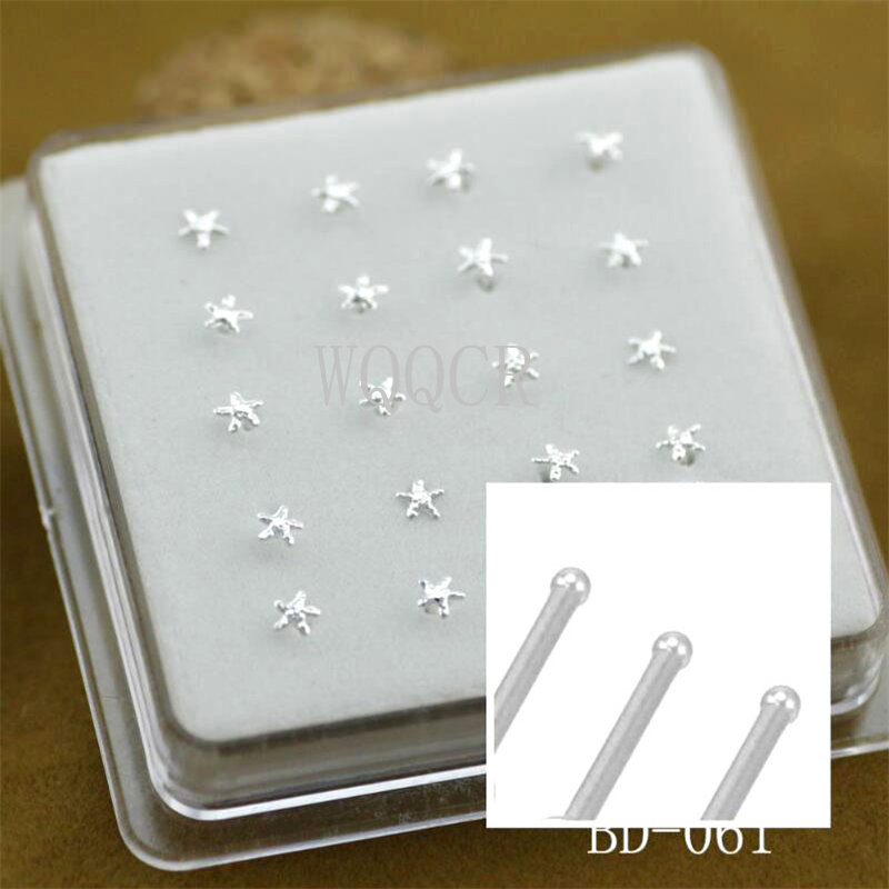 20pcs/box Frosted Surface Star - مراجعة Body Jewelry Display Case وسعره