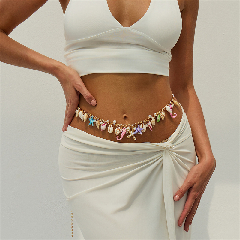 Boho Starfish Shell Pendant Wa - مراجعة Body Jewellery وسعره