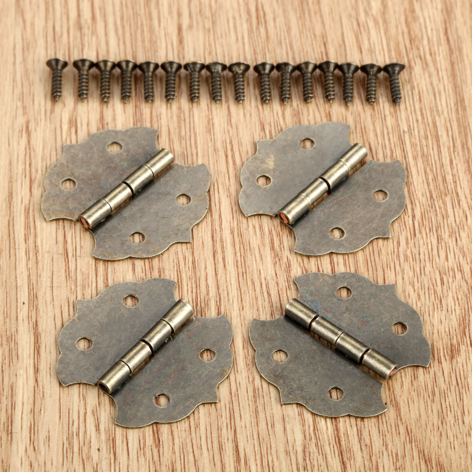4pcs Flat Hinges +16 screws La - مراجعة Body Jewelry Display Case وسعره