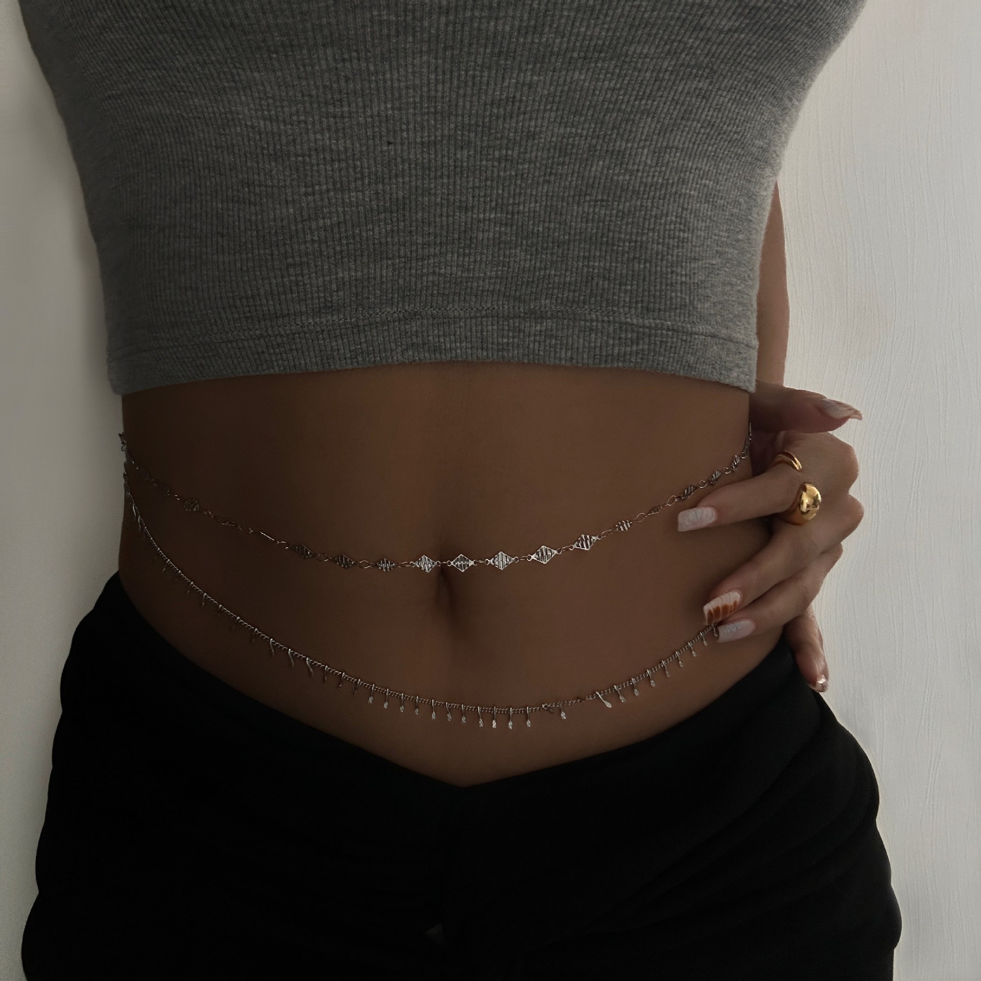 Punk Round Stainless Steel Wai - مراجعة Body Jewelry Gold وسعره