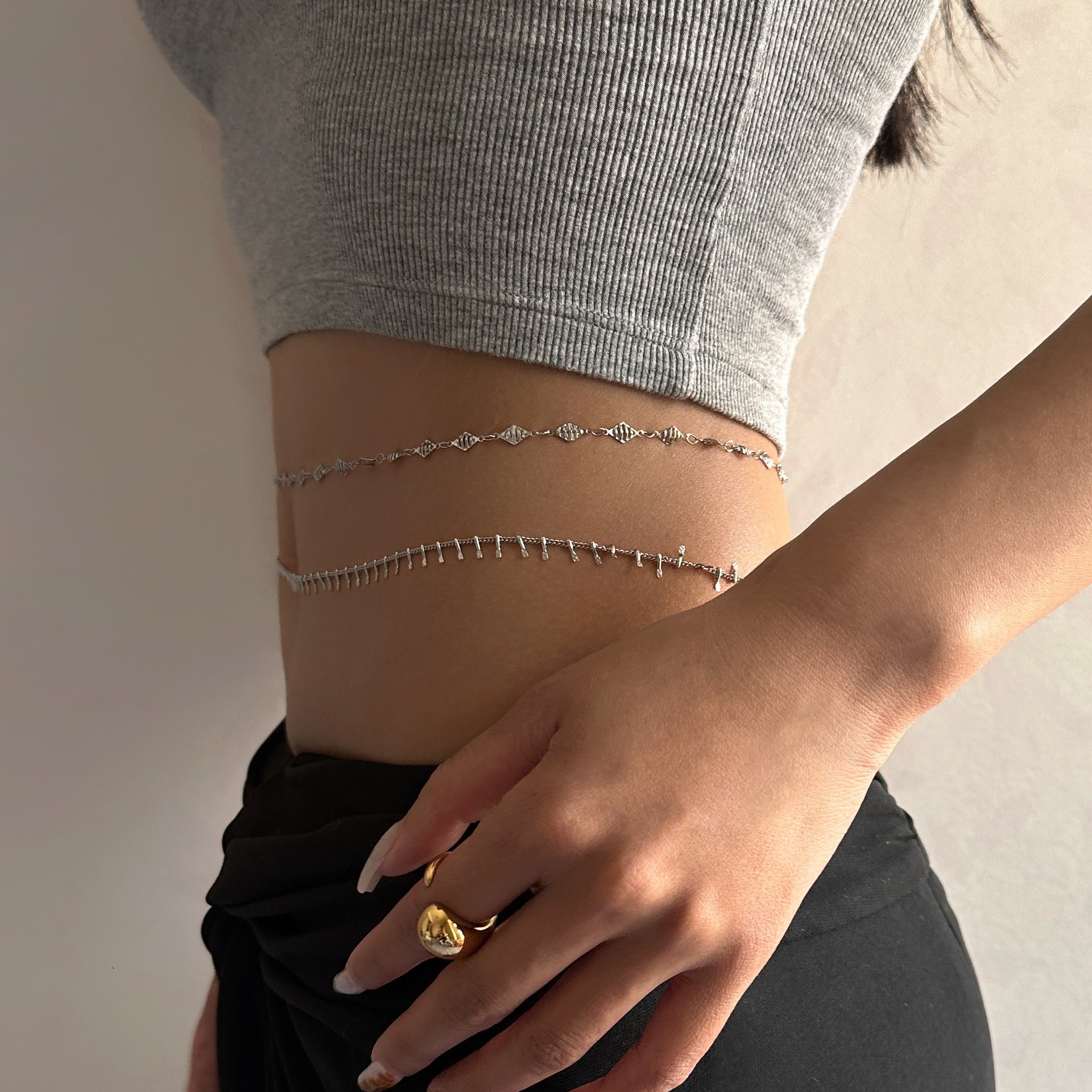Punk Round Stainless Steel Wai - مراجعة Body Jewelry Gold وسعره