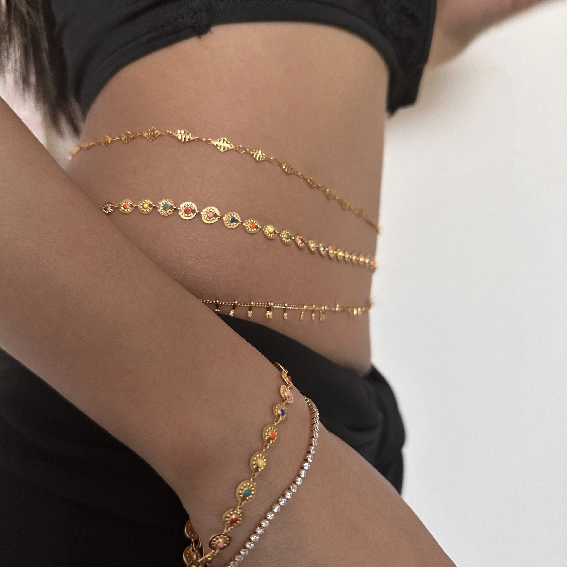 Punk Round Stainless Steel Wai - مراجعة Body Jewelry Gold وسعره