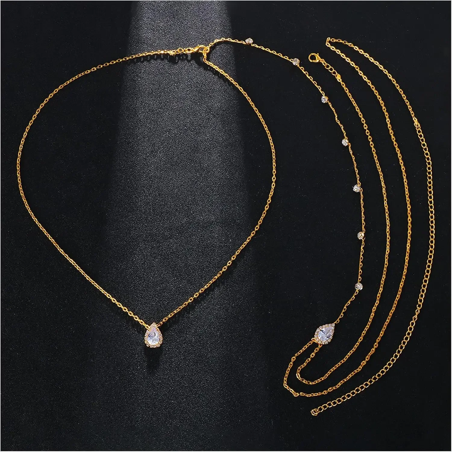 Sexy Rhinestone Back Chain Nec - مراجعة Body Jewelry For Backless Dress وسعره