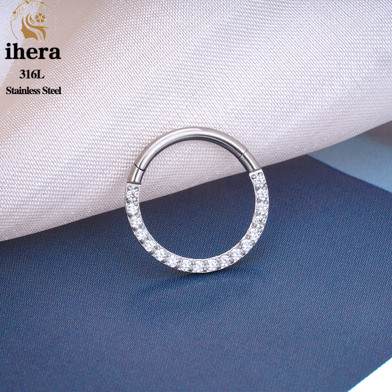 1/10PCS Stainless Steel Nose R - مراجعة Body Jewelry Septum وسعره