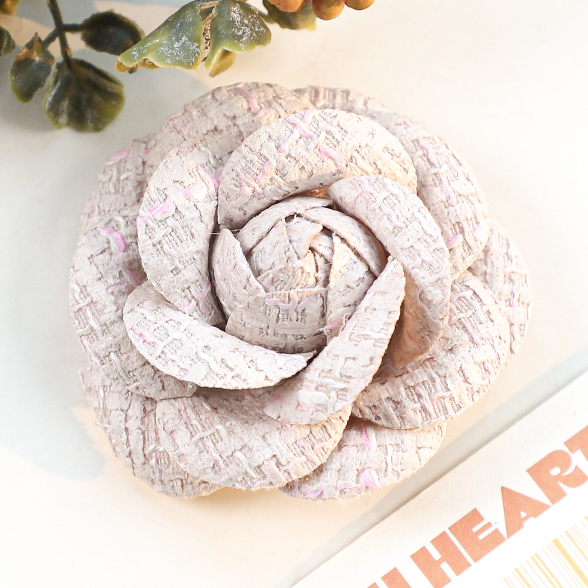 6CM Camellia Brooch for Women  - مراجعة Body Jewelry High Quality وسعره