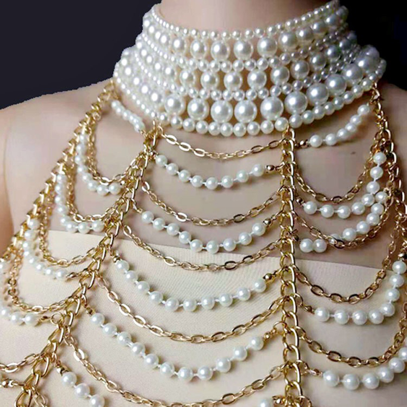 Vintage Multilayer Pearl Neckl - مراجعة Body Jewelry Brands وسعره