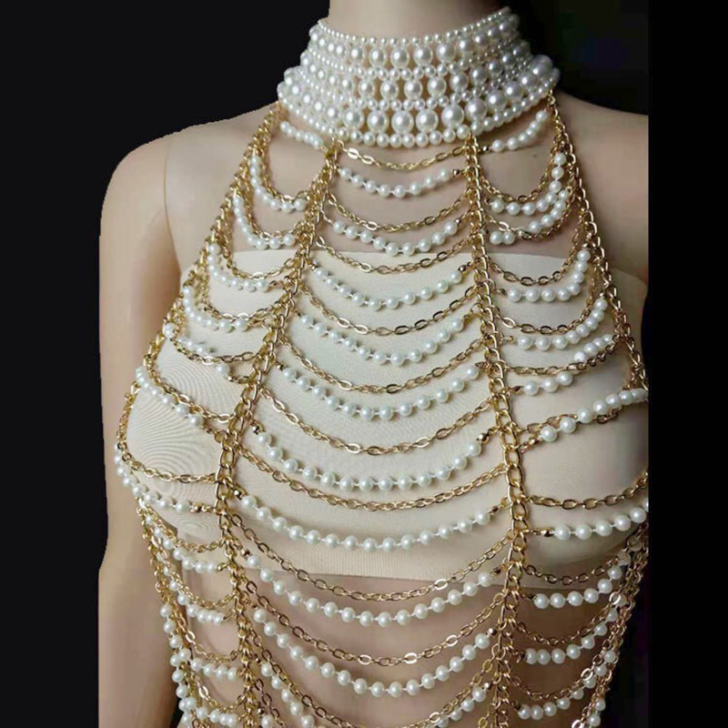 Vintage Multilayer Pearl Neckl - مراجعة Body Jewelry Brands وسعره