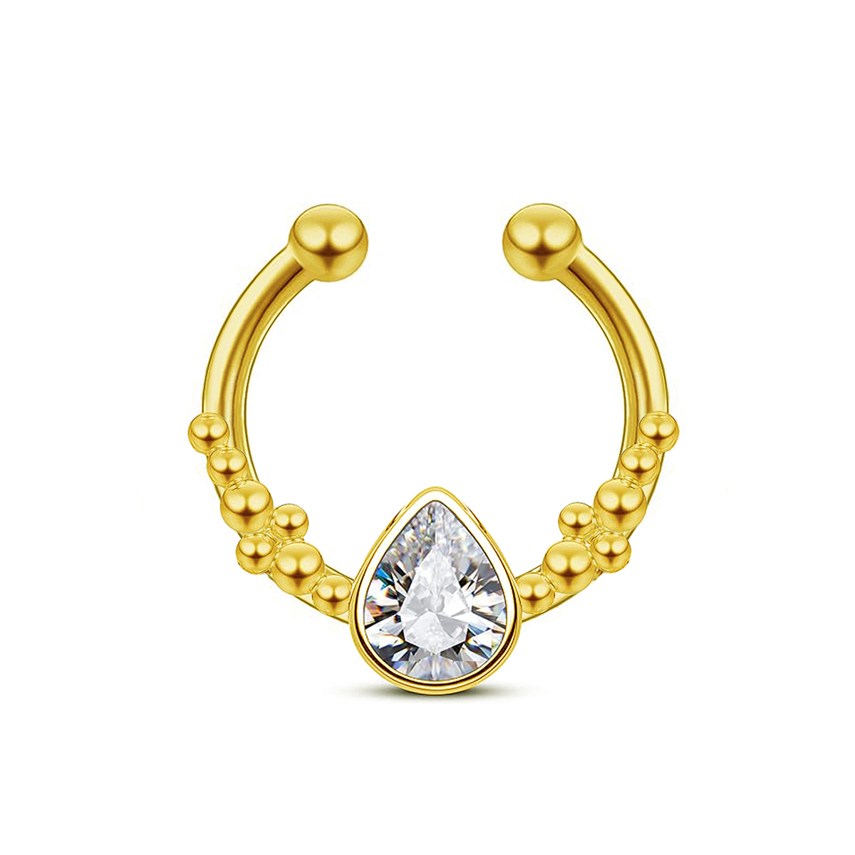 Stainless Steel Horseshoe Wate - مراجعة Body Jewelry Septum وسعره