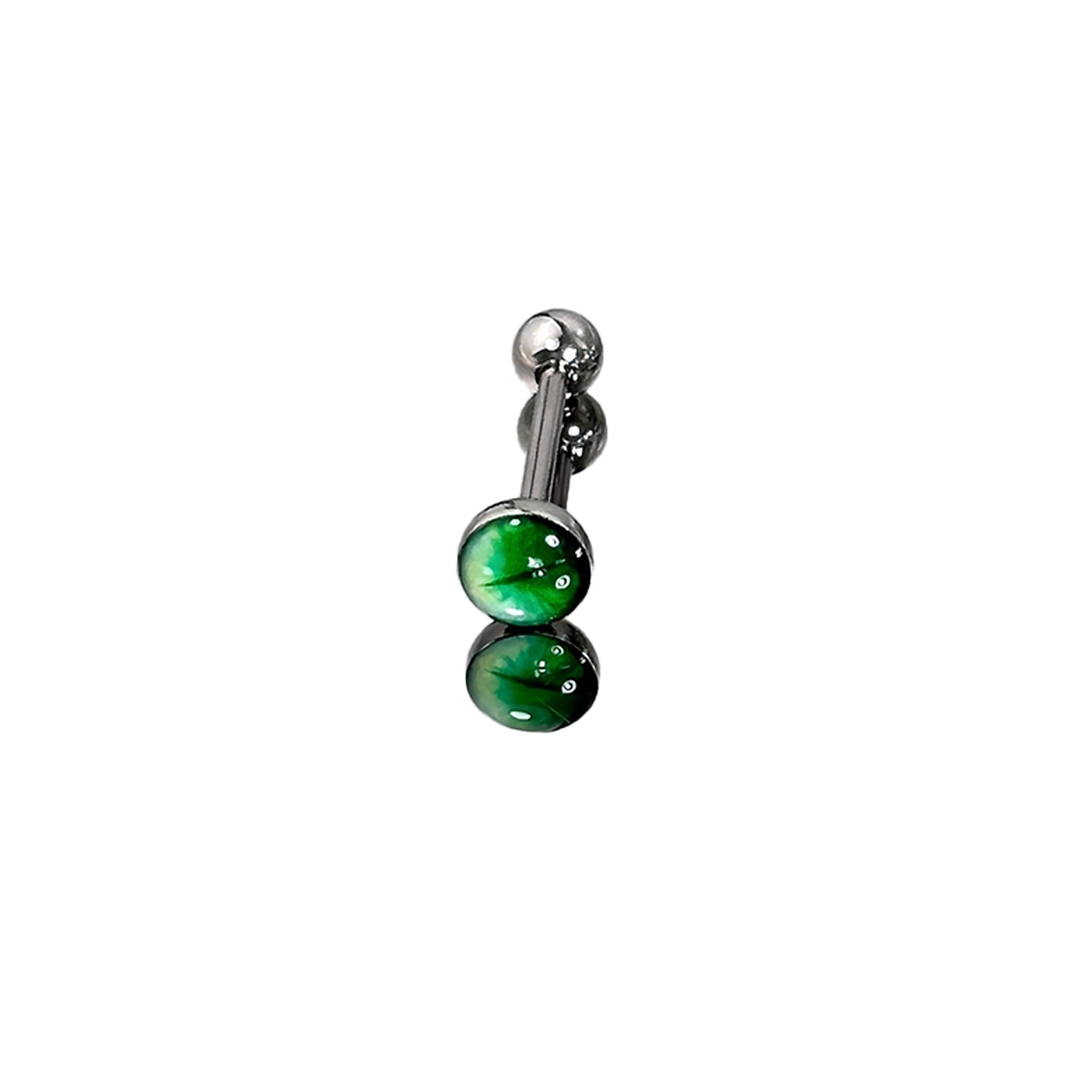 1Pc High-Quality Trendy Green  - مراجعة Body Jewelry High Quality وسعره