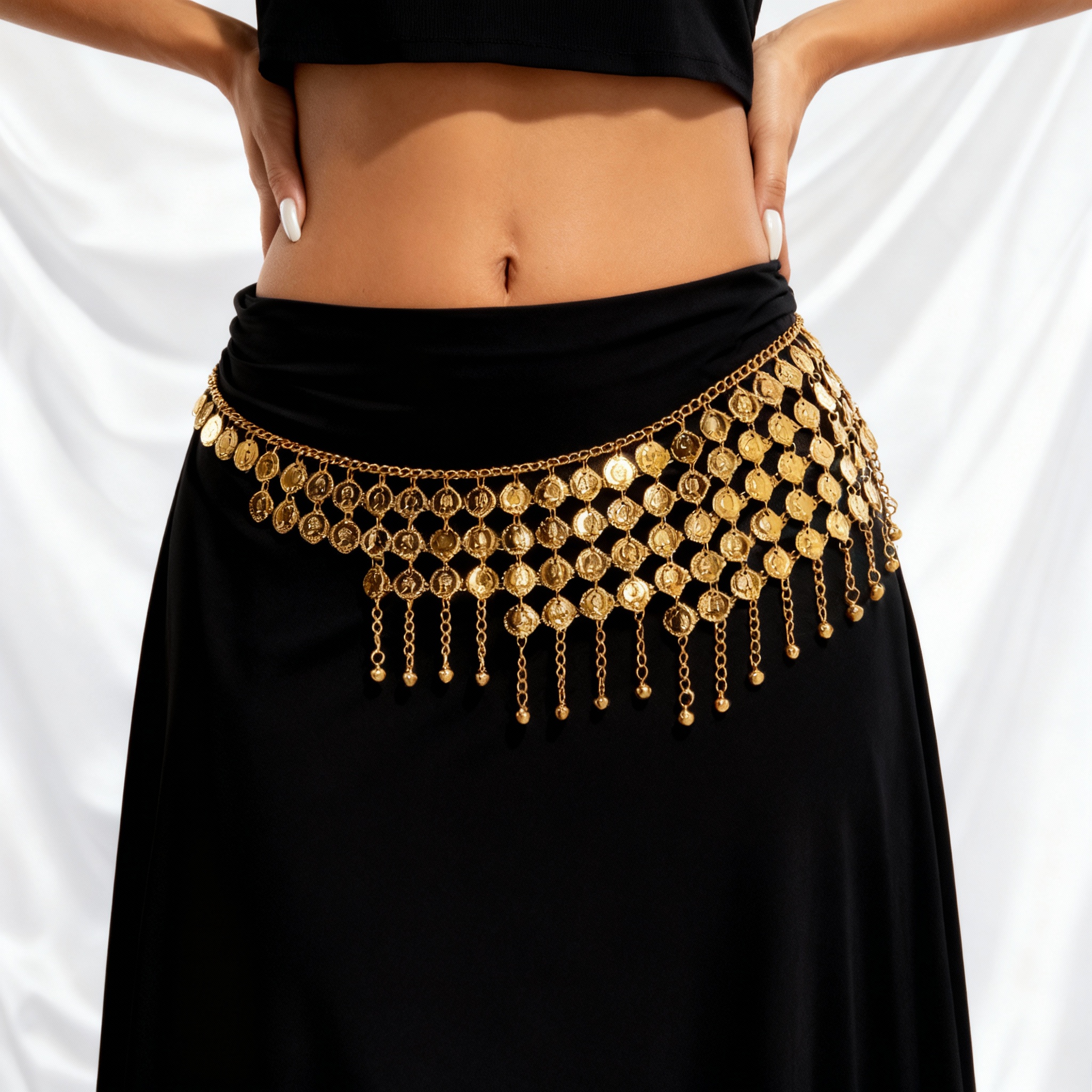 Boho Beauty Portrait Coin Bell - مراجعة Body Jewelry Gold وسعره
