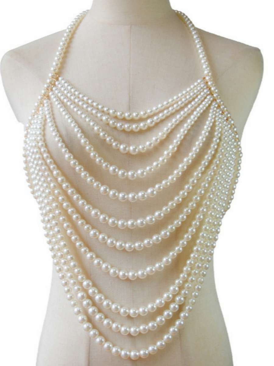Sexy Multi-Layer Pearl Necklac - مراجعة Body Jewelry Brands وسعره