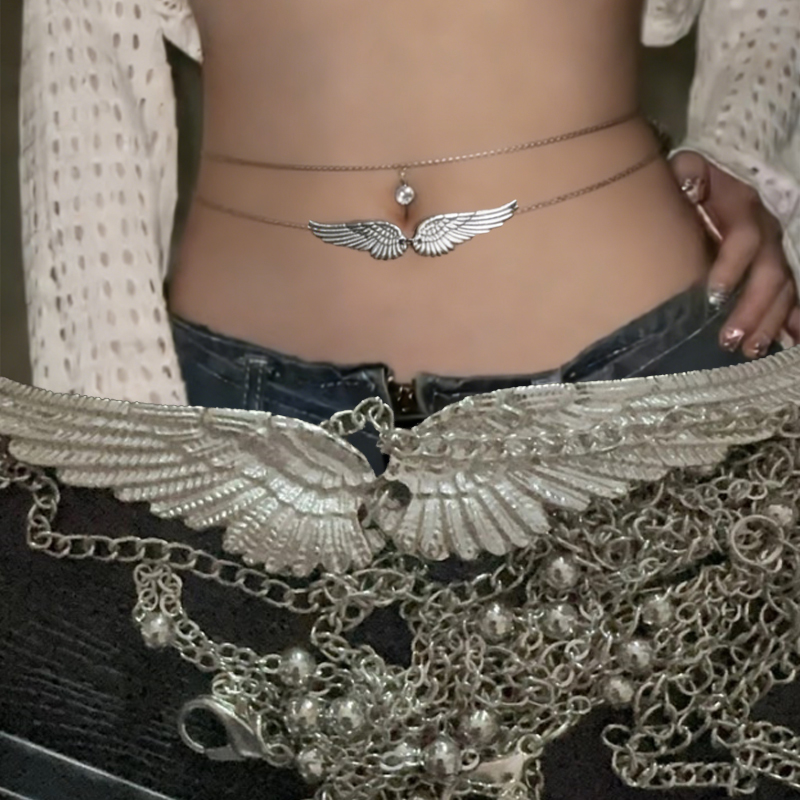 Double Layer Wings Angel Waist - مراجعة Body Jewellery وسعره