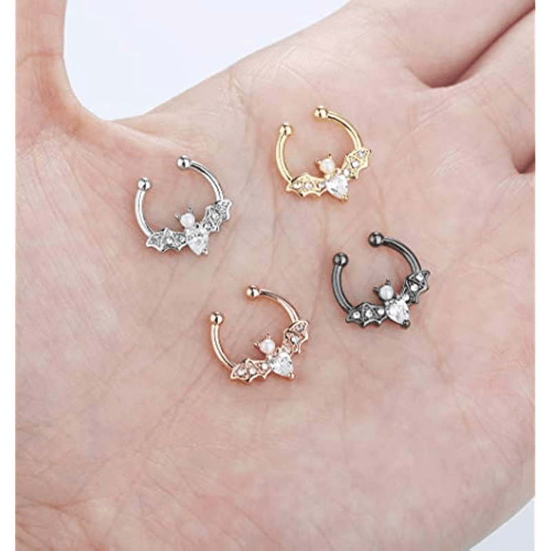 EVISPOL Cute Halloween Bat Fau - مراجعة Body Jewelry Septum وسعره